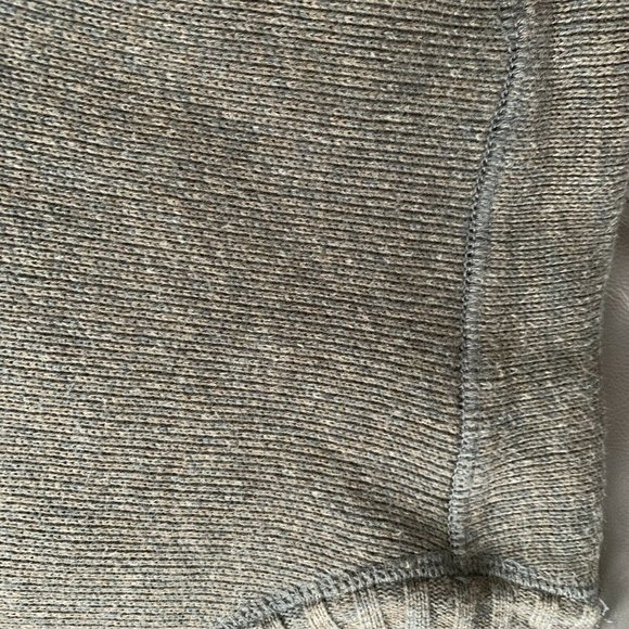 Hathaway Heavyweight crew neck Sweater gray Ribbed knit Men XXL - Picture 3 of 9